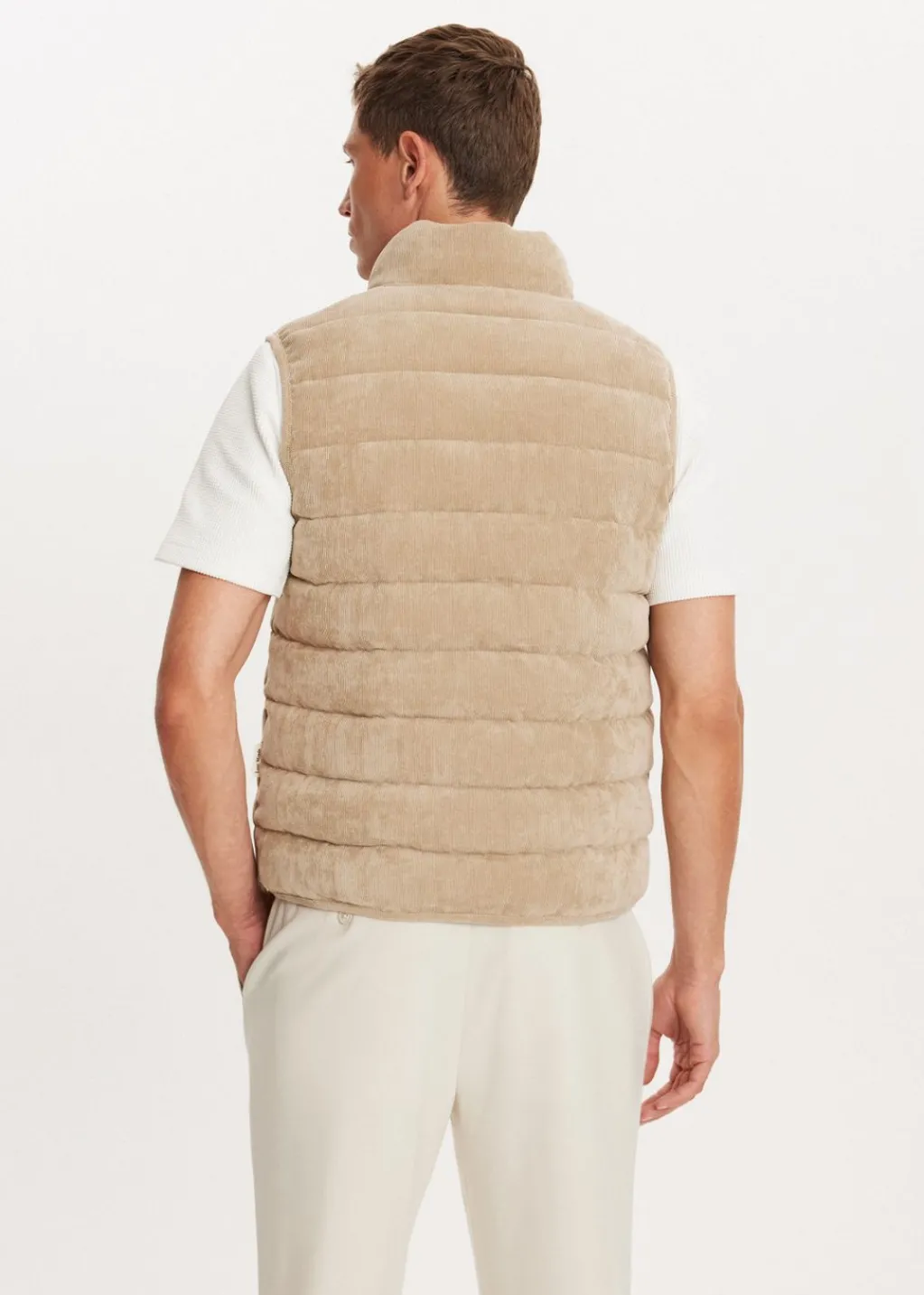 Jassen<The Sting Corduroy bodywarmer zand