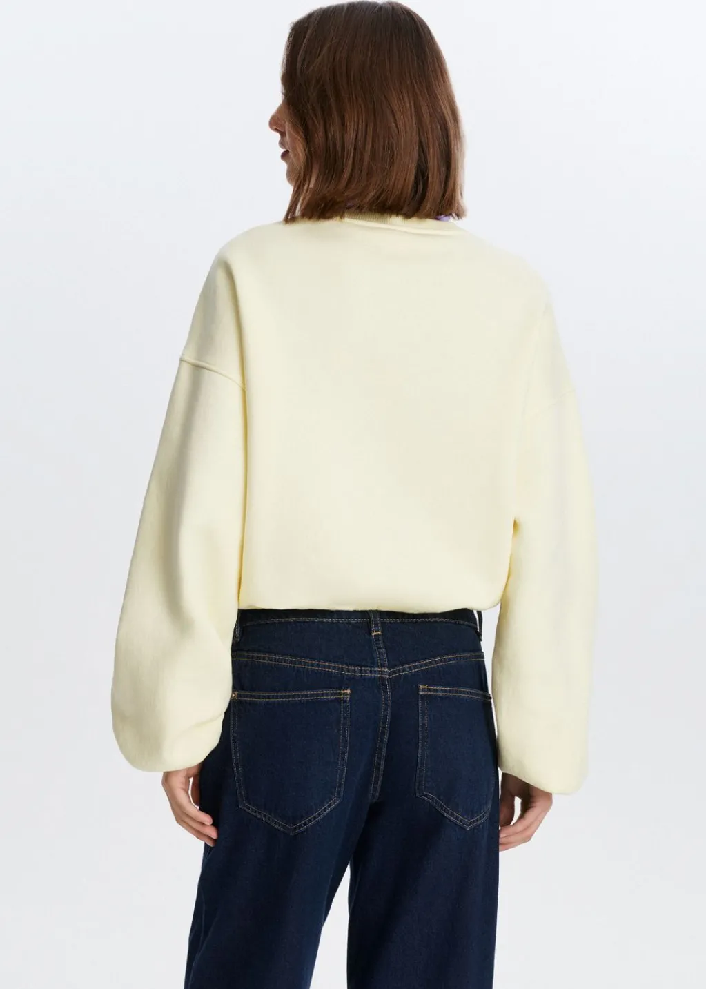 Sweaters En Hoodies<The Sting Cropped sweater met print lichtgeel