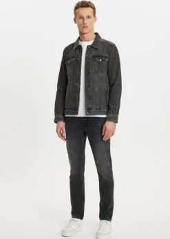 Jassen<The Sting Denim jack zwart, used dark