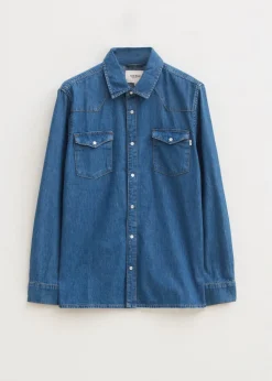 Overhemden<The Sting Denim overhemd blauw, used middle