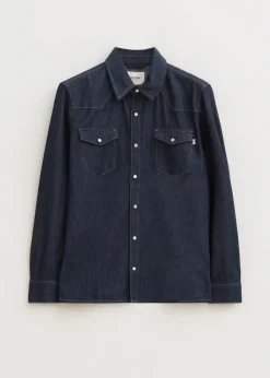 Overhemden<The Sting Denim overhemd blauw rinsed