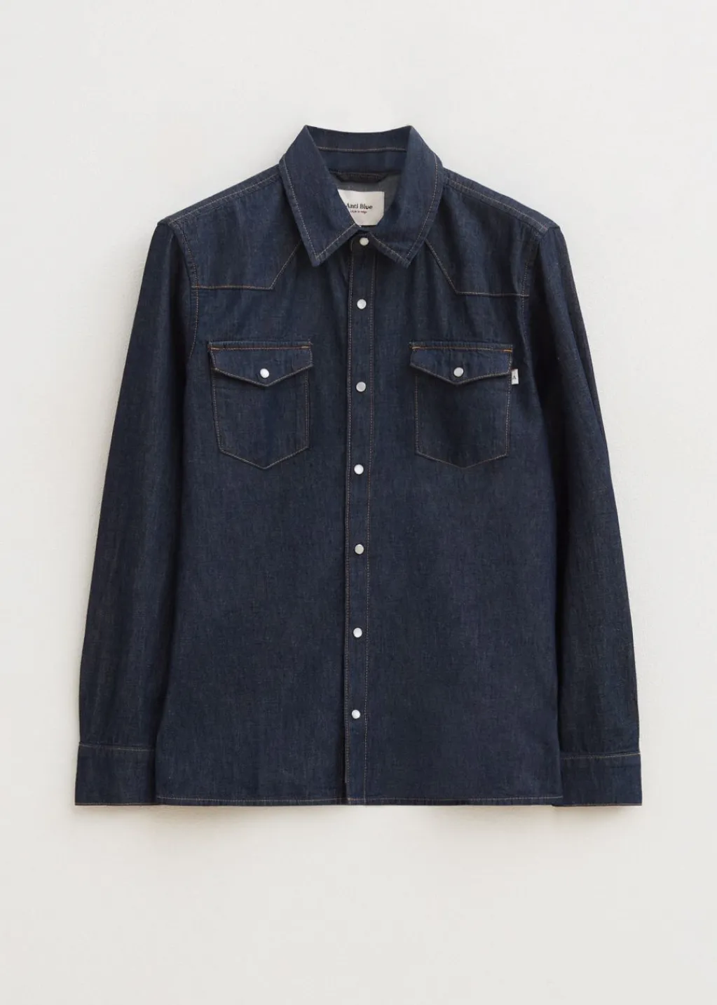 Overhemden<The Sting Denim overhemd blauw rinsed