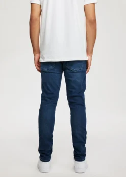 Jeans<The Sting Duke v2 slim fit jeans blauw, used dark