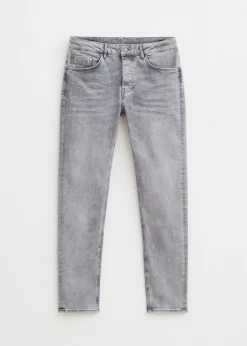 Jeans<The Sting Duke v2 slim fit jeans grijs, used middle