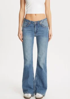 Jeans<The Sting Fancy flared jeans blauw, used dark