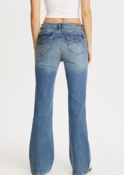 Jeans<The Sting Fancy flared jeans blauw, used dark