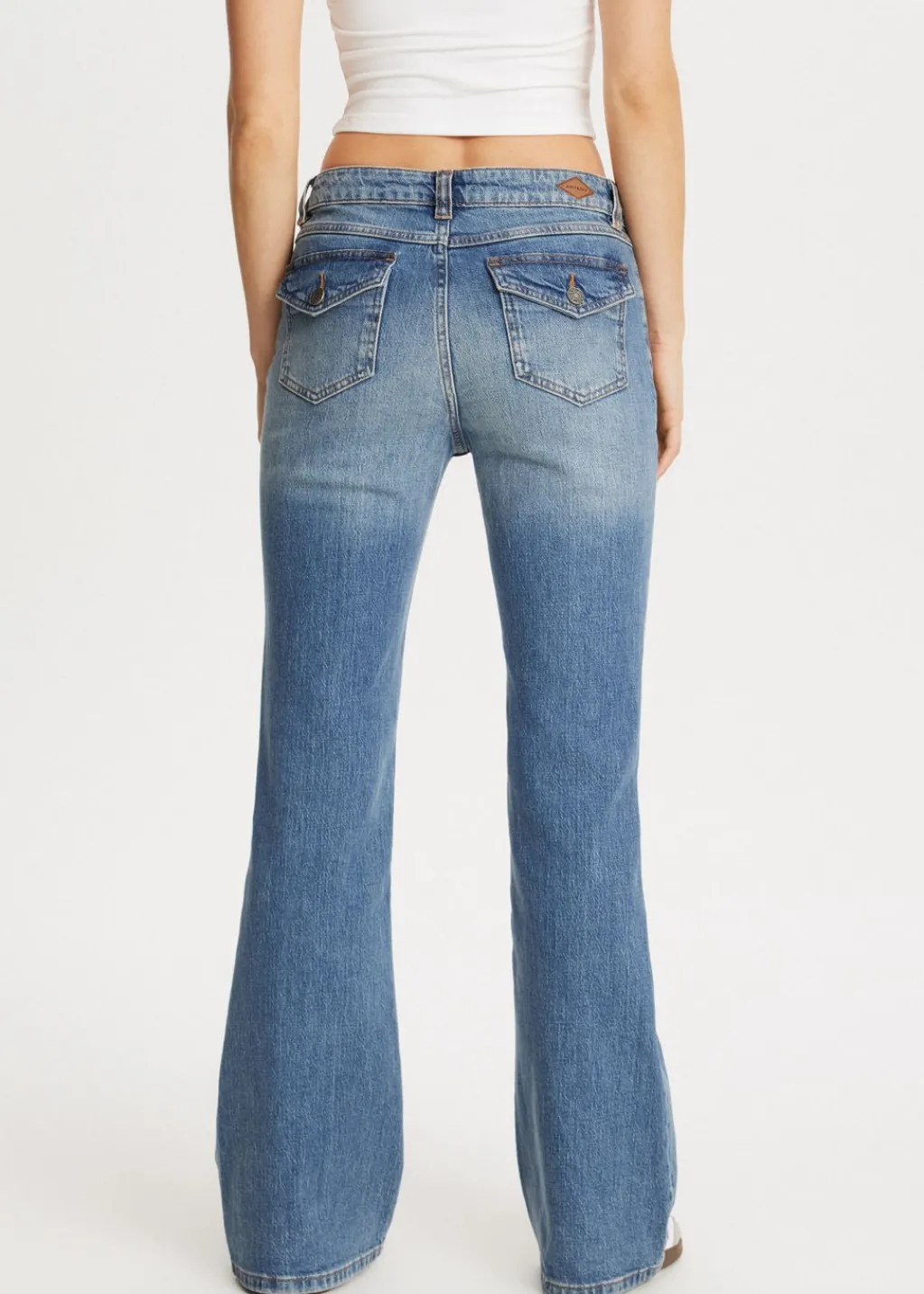 Jeans<The Sting Fancy flared jeans blauw, used dark