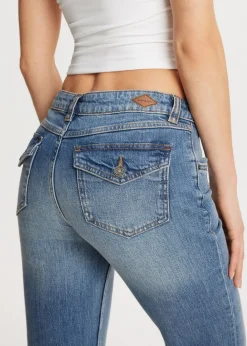 Jeans<The Sting Fancy flared jeans blauw, used dark