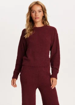 Truien En Vesten<The Sting Fluffy trui bordeaux