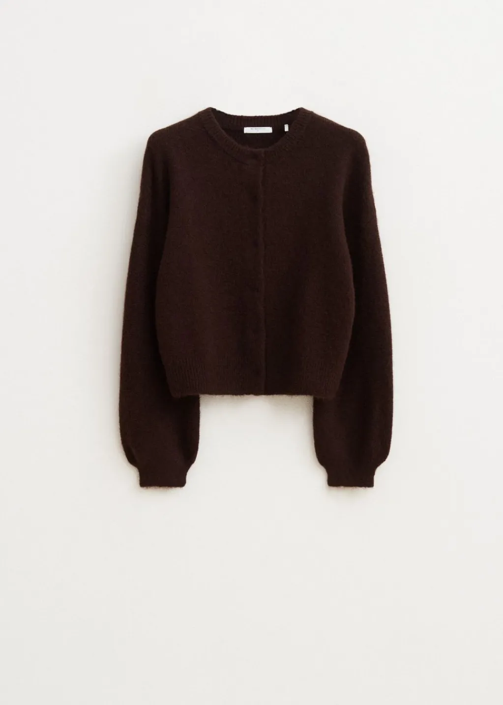 Truien En Vesten<The Sting Gebreid vest lange mouwen donkerbruin