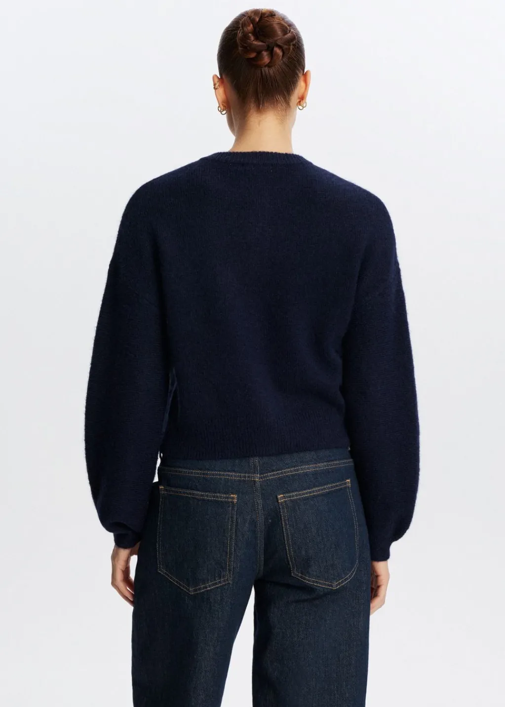 Truien En Vesten<The Sting Gebreid vest lange mouwen donkerblauw