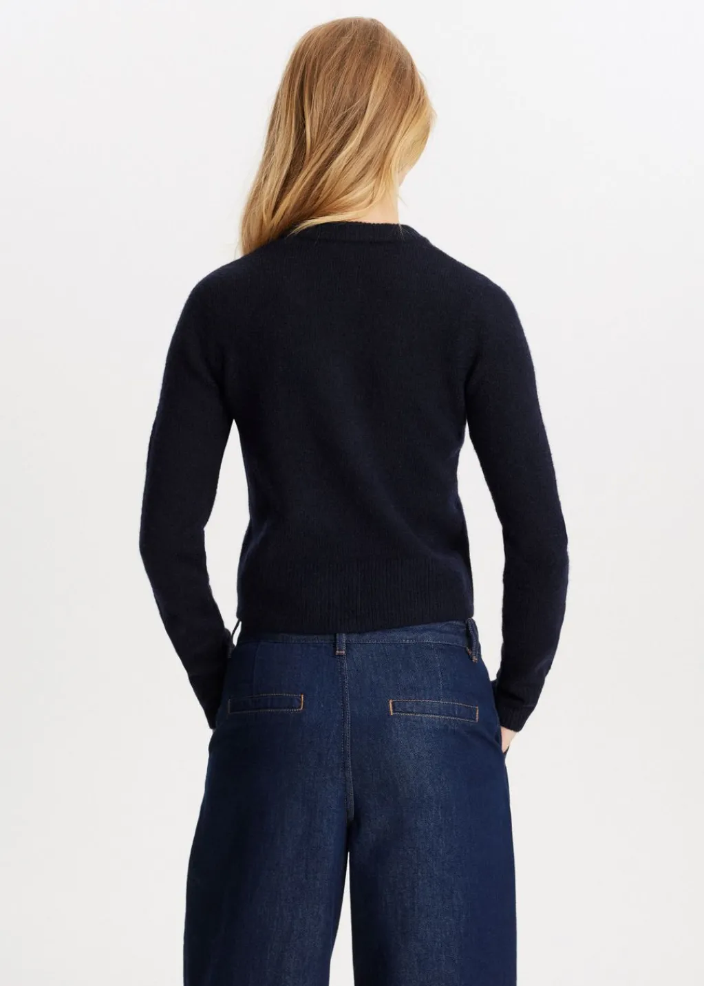 Basics|Truien En Vesten<The Sting Gebreid vest met knopen donkerblauw