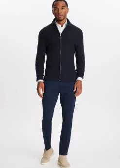 Truien En Vesten<The Sting Gebreid vest met rits donkerblauw