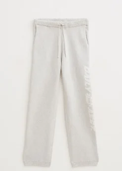 Broeken<The Sting Gebreide broek grijs, licht melee