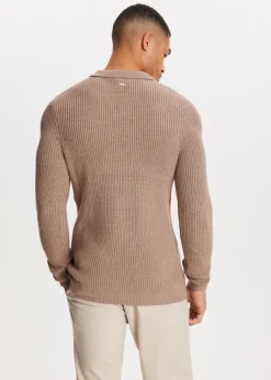 Truien En Vesten<The Sting Gebreide johnny polo bruin gem&ecirc;leerd