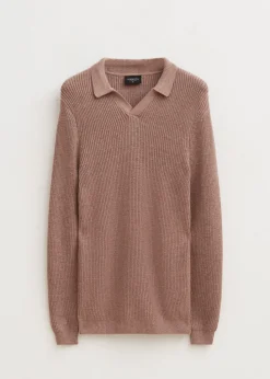 Truien En Vesten<The Sting Gebreide johnny polo bruin gem&ecirc;leerd
