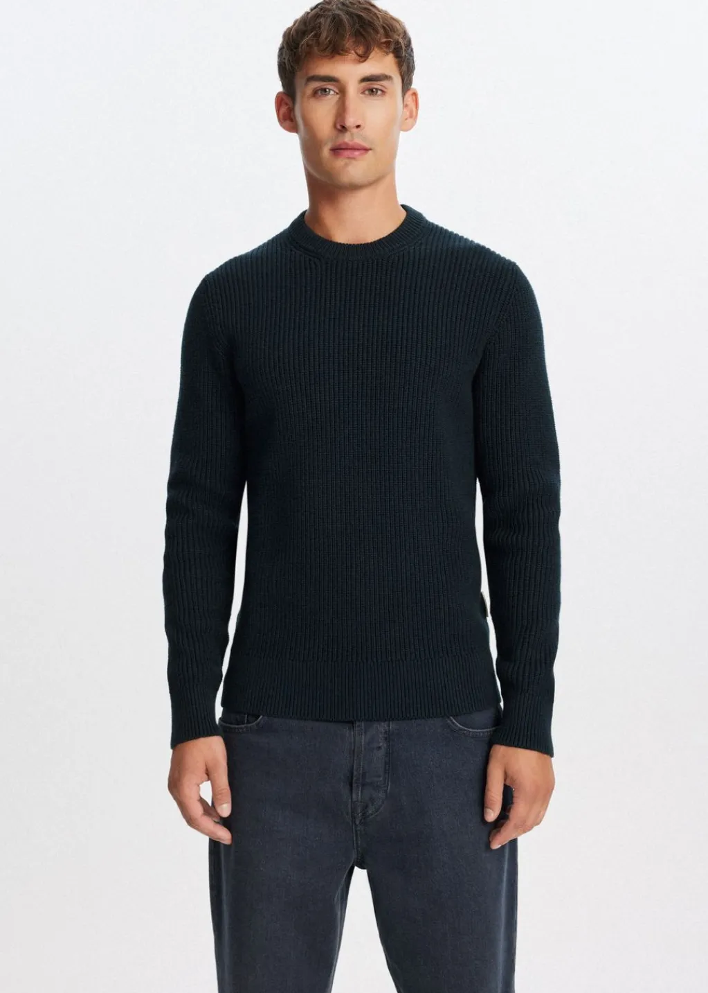 Basics|Truien En Vesten<The Sting Gebreide trui groen bottle, midden