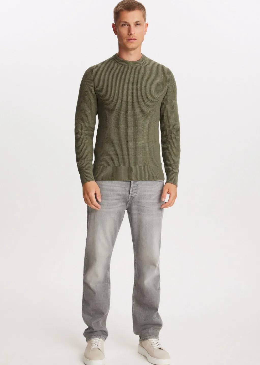 Basics|Truien En Vesten<The Sting Gebreide trui groen, olijf