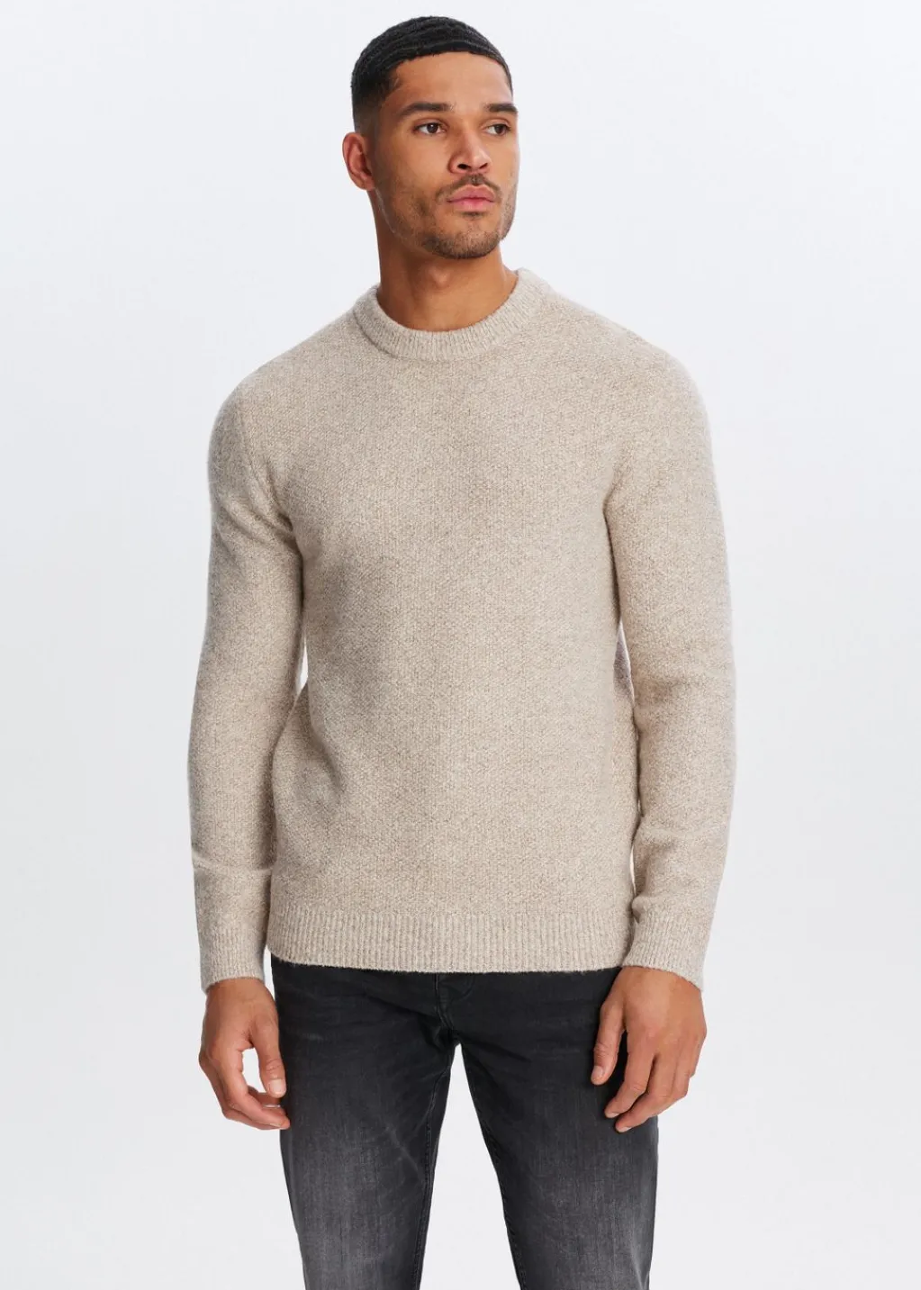Truien En Vesten<The Sting Gebreide trui melange taupe, light