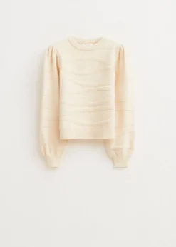 Truien En Vesten<The Sting Gebreide trui met wavy patroon creme