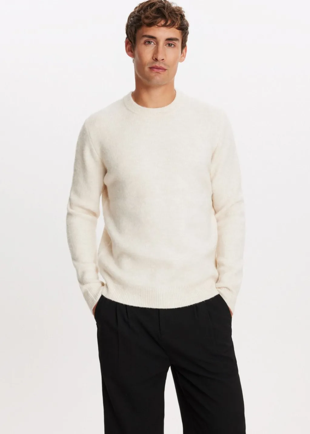 Truien En Vesten<The Sting Gebreide trui pullover off-white gemêleerd