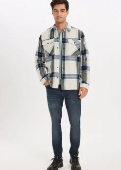 Overshirts<The Sting Geruit overshirt Liam blauw grijs