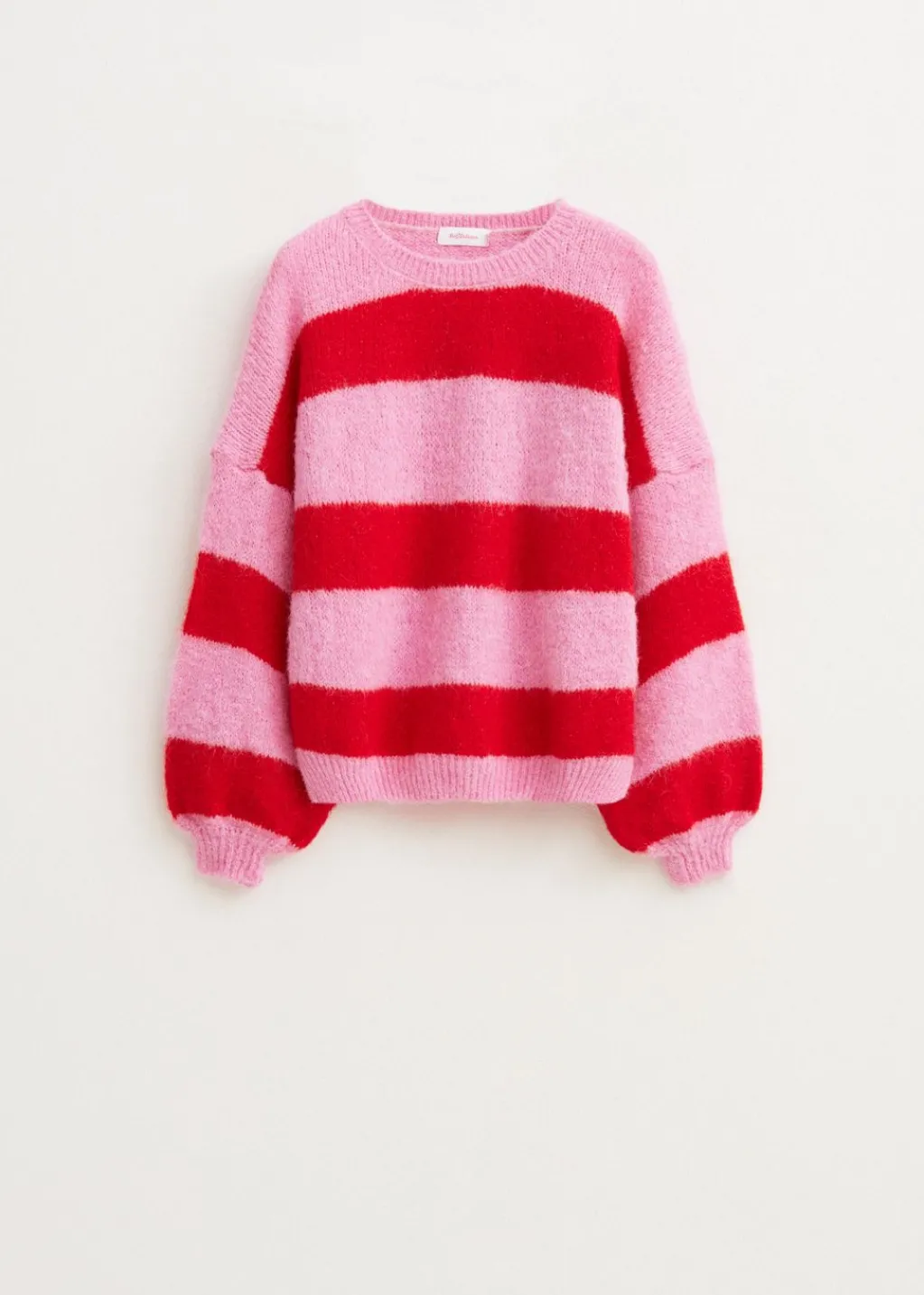 Truien En Vesten<The Sting Gestreepte harige trui rose
