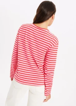 T-Shirts<The Sting Gestreepte longsleeve rose
