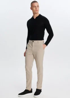 Broeken<The Sting Gestreepte resort pantalon zand