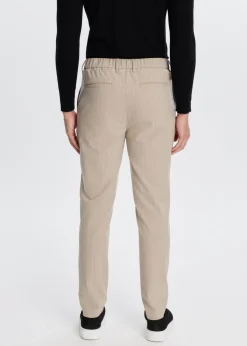 Broeken<The Sting Gestreepte resort pantalon zand