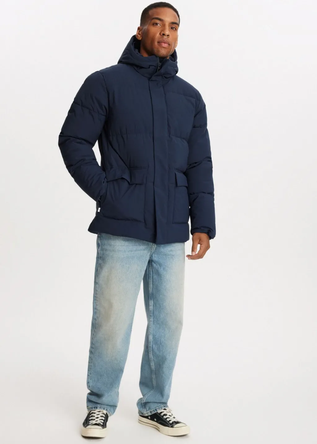 Jassen<The Sting Gewatteerde winterjas donkerblauw