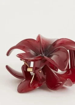 Haaraccessoires<The Sting Haarclip bloem bordeaux