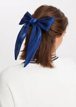 Haaraccessoires<The Sting Haarclip met organza strik donkerblauw