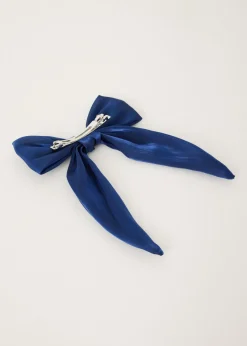 Haaraccessoires<The Sting Haarclip met organza strik donkerblauw