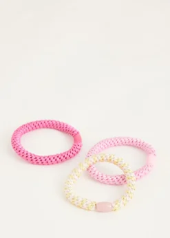 Haaraccessoires<The Sting Haarelastiekjes set rose
