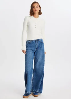 Truien En Vesten<The Sting Hairy polo wit, off-white