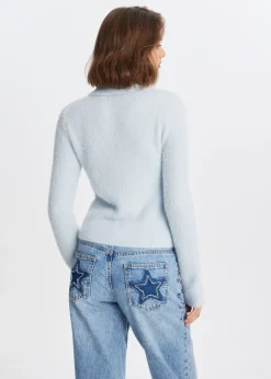 Truien En Vesten<The Sting Hairy polo lichtblauw