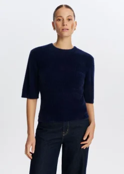 Truien En Vesten<The Sting Hairy trui donkerblauw