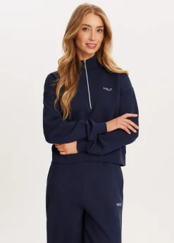 Sweaters En Hoodies<The Sting Half zip sweater donkerblauw