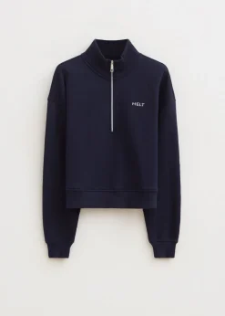 Sweaters En Hoodies<The Sting Half zip sweater donkerblauw