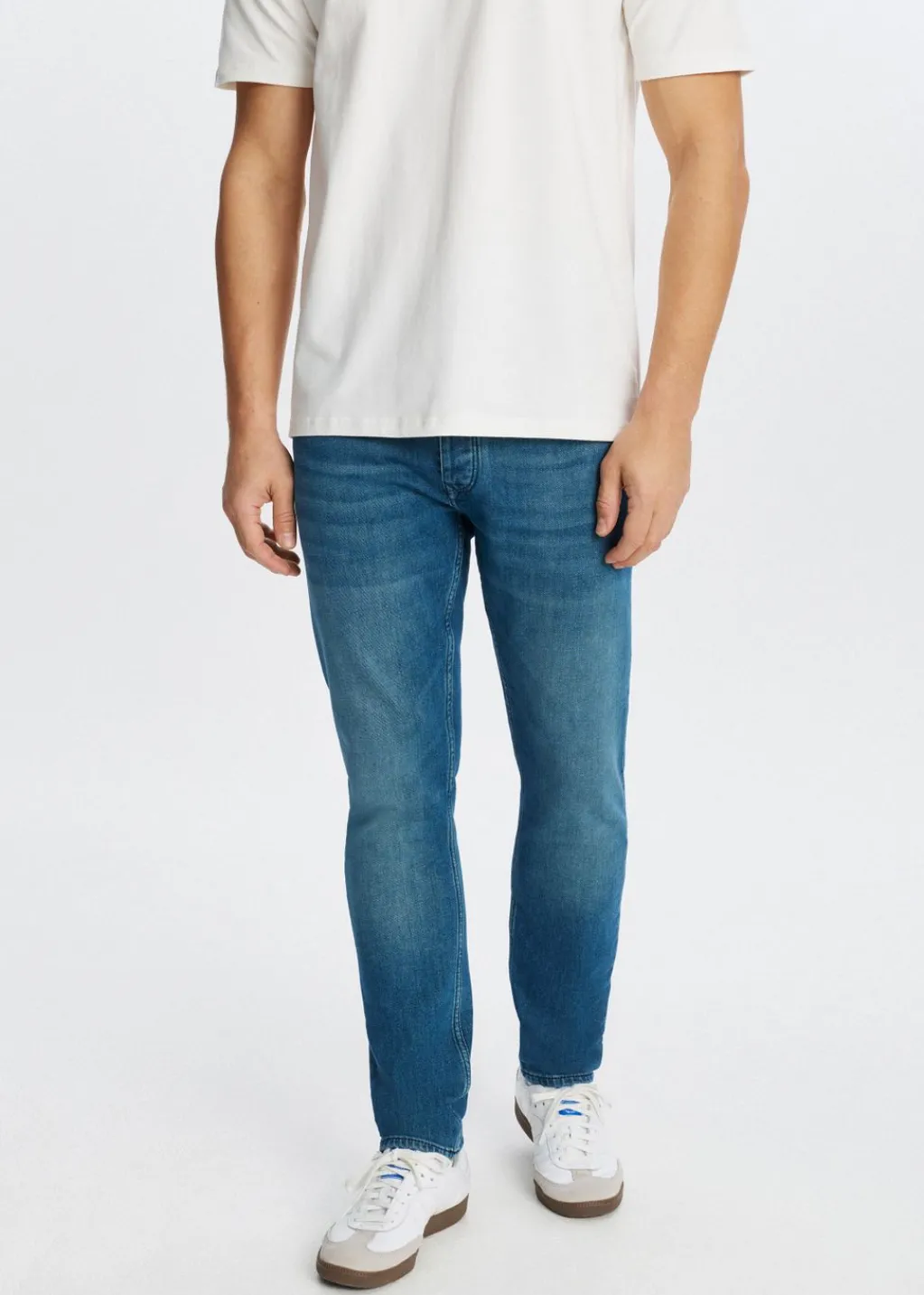 Jeans<The Sting Harvey slim fit jeans blauw, used middle