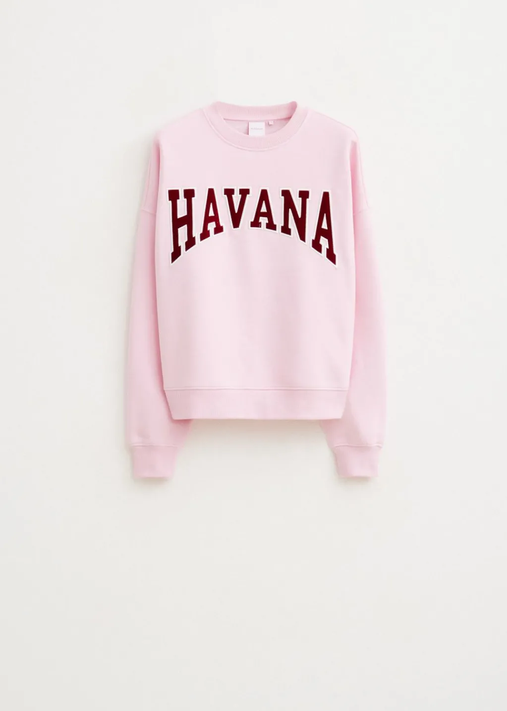 Sweaters En Hoodies<The Sting Havana velvet sweater lichtroze