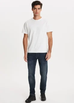 Jeans<The Sting Heaton sweat regular jeans blauw zwart