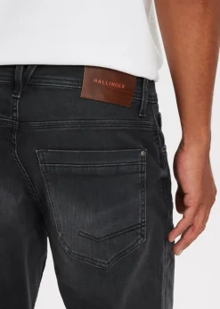 Jeans<The Sting Heaton sweat regular jeans zwart, used dark