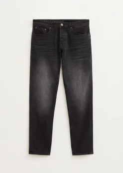 Jeans<The Sting Heaton sweat regular jeans zwart, used dark