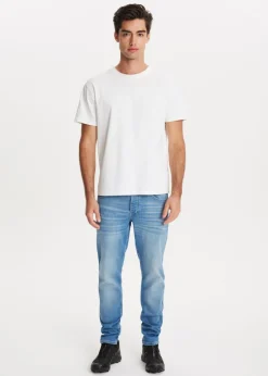 Jeans<The Sting Heaton sweat regular jeans blauw, used middle