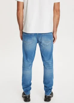Jeans<The Sting Heaton sweat regular jeans blauw, used middle