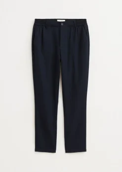 Broeken<The Sting Herringbone broek donkerblauw