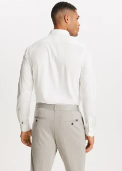 Overhemden<The Sting Herringbone overhemd wit