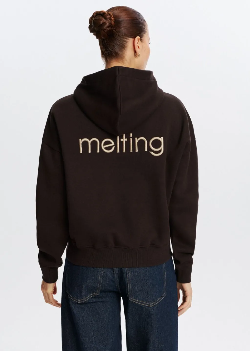 Sweaters En Hoodies<The Sting Hoodie Melting donkerbruin